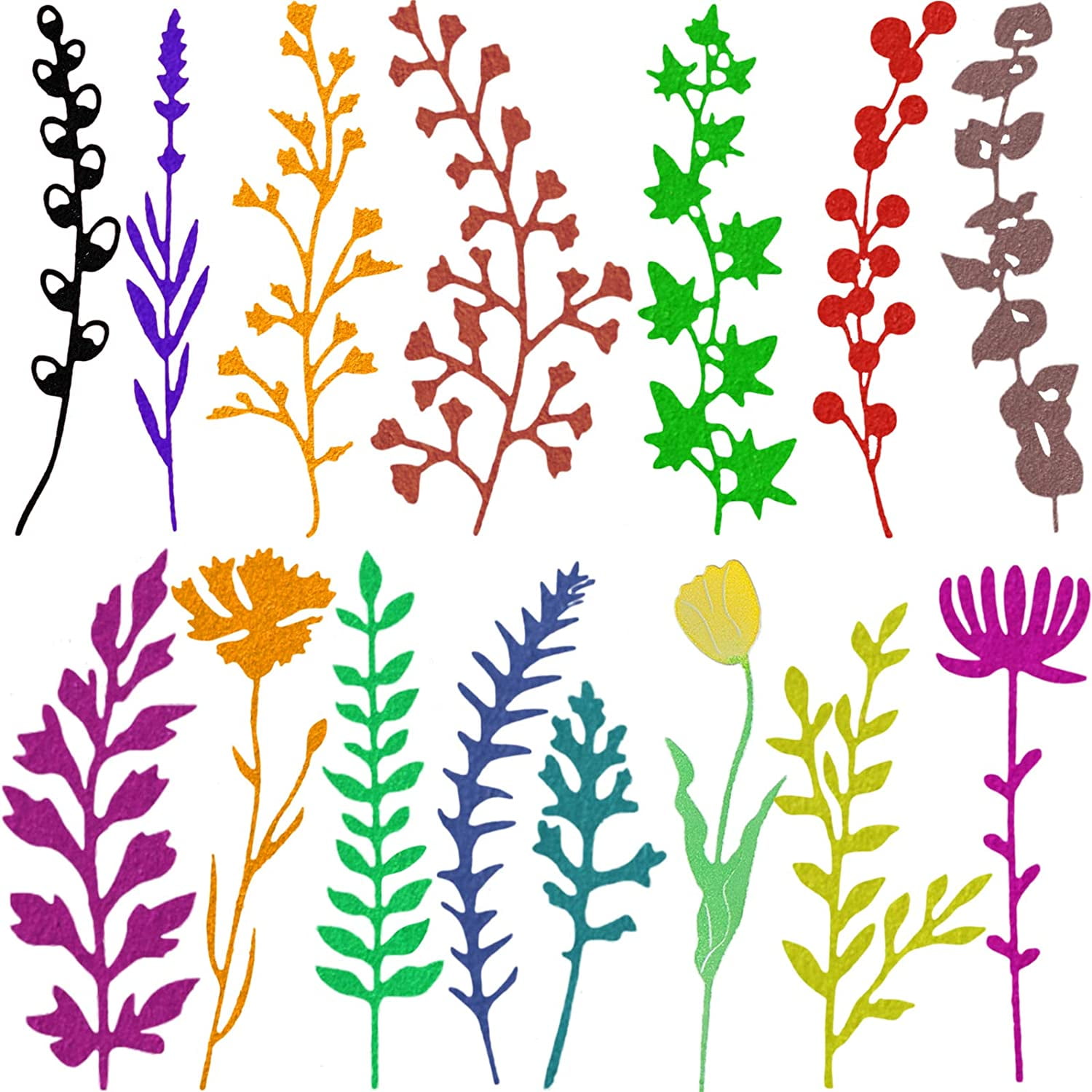 PRETTY PERENNIALS Die Cut Metal Cutting Dies Stamp Set Scrapbooking PRETTY PERENNIALS Die Cut Metal Cutting Dies Stamp Set Scrapbooking